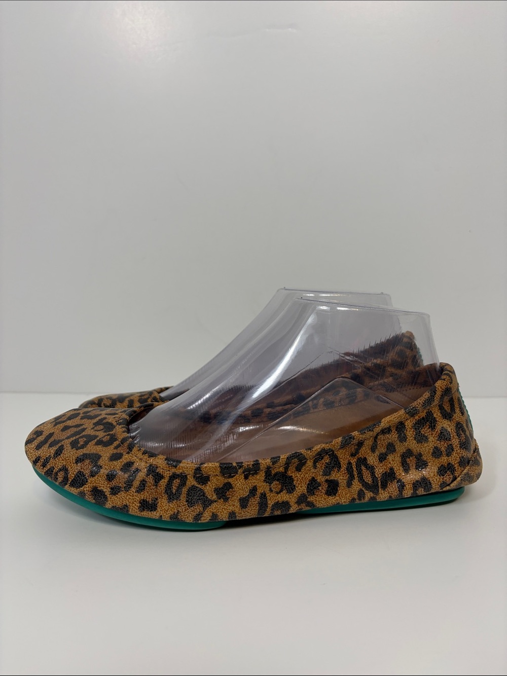 TIEKS Gavrieli Leopard Print Ballet Flats Cheetah Foldable Women’s Size 7 Shoes